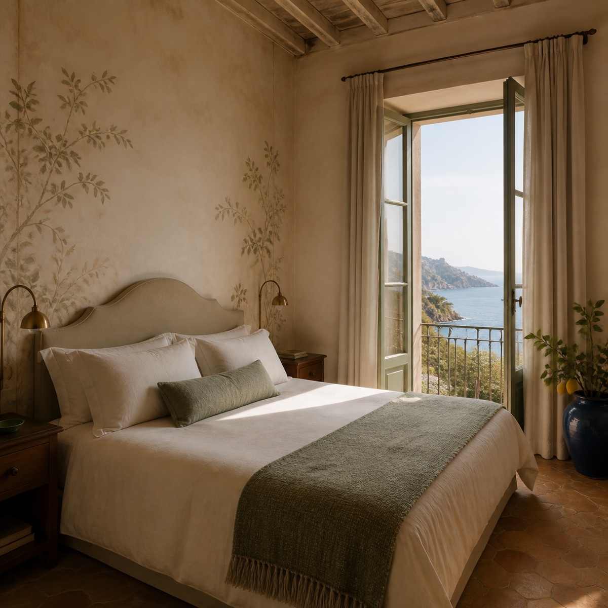 Villa Loto Sea View Room with open balcony